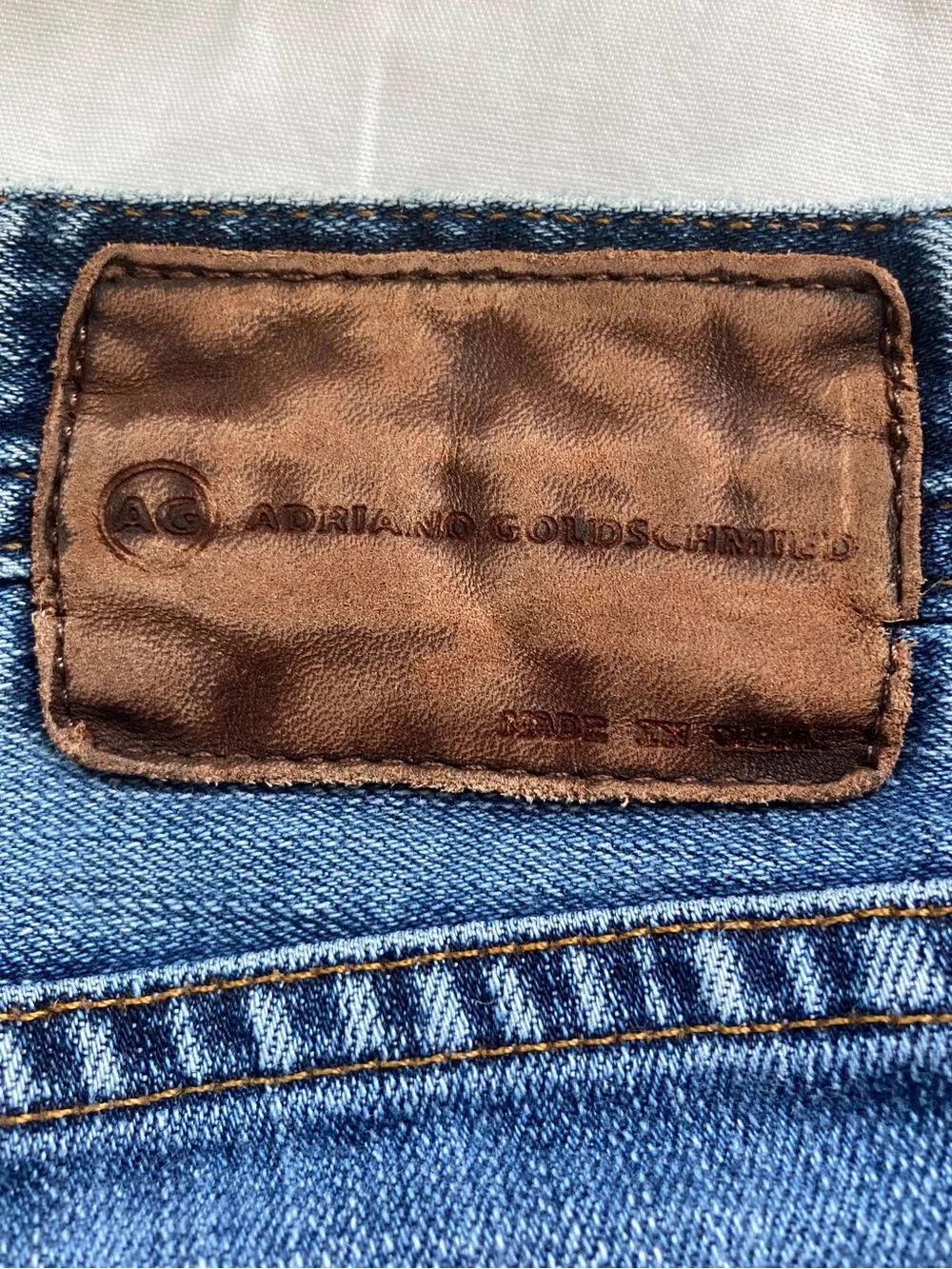 AG Adriano Goldschmied  The Graduate Jeans Made in USA 36X34 South Gate, CA.2016